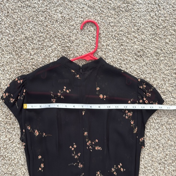 Black and Floral Reformation Dress size 2 - Picture 12 of 13